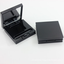 1.6g New Design Black Plastic Eye Shadow Palette Empty Customized Container with Mirror for Cosmetic Packaging